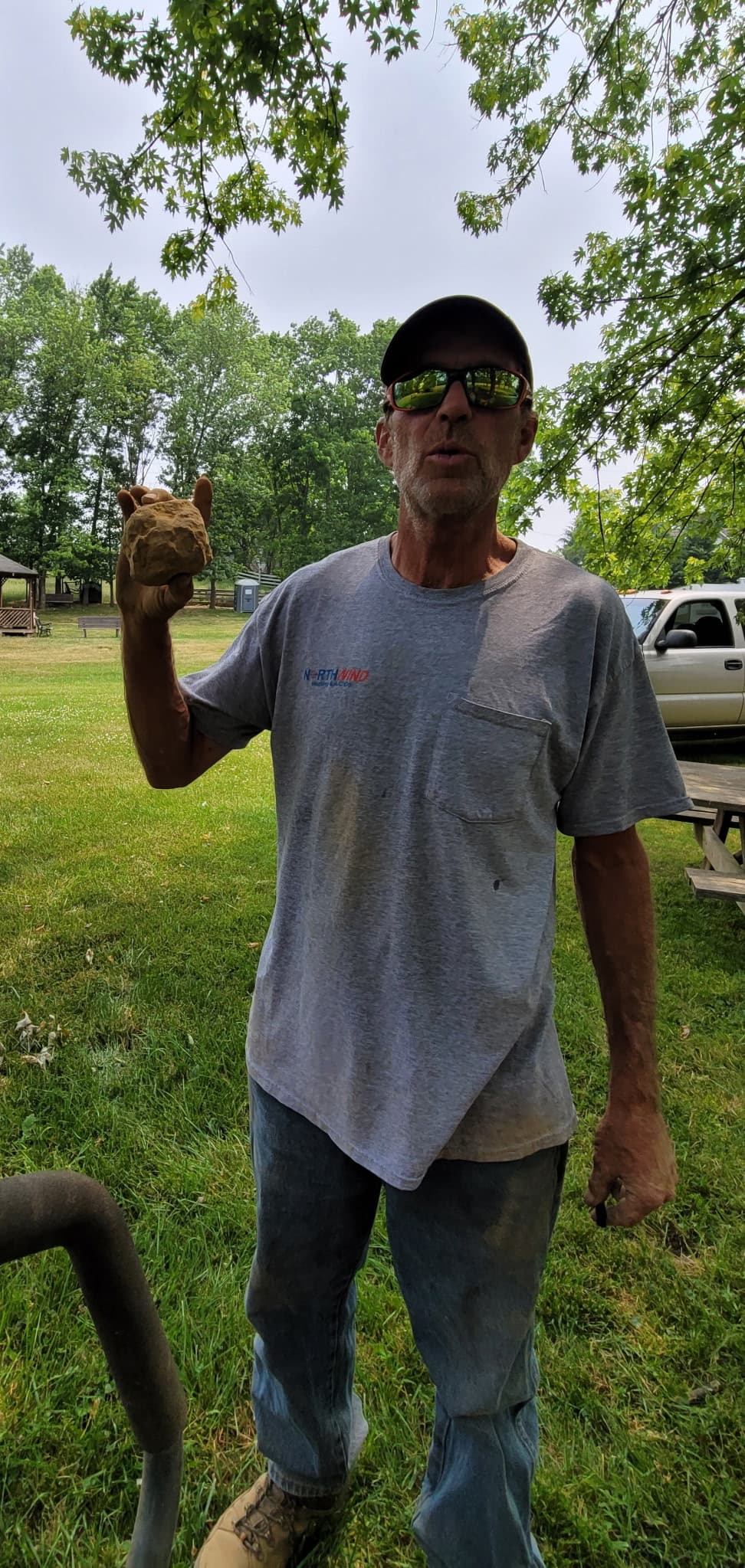 Charlie Bill found an unusually shaped rock