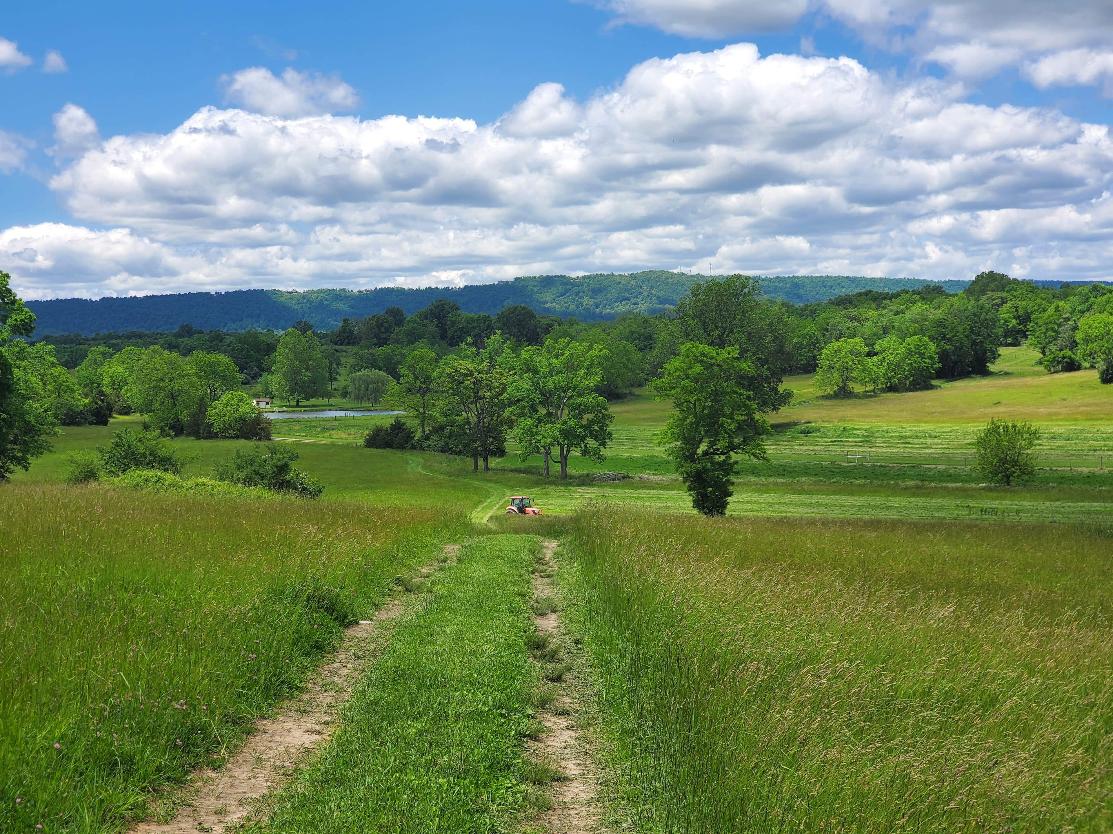 A scenic view across Glencoe Farm